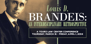 Touro Law to Host Brandeis Conference Logo