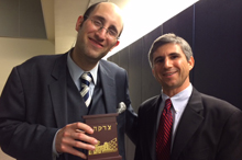 Rabbi Soloveichik and Samuel Levine