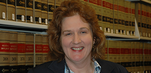 Irene Crisci Named Interim Director of the Gould Law Library Logo