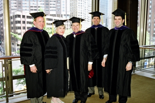 Gould Family in Graduation attire