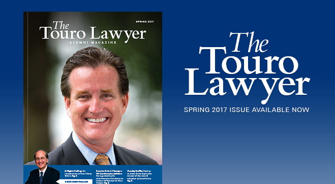 Check out The Touro Lawyer<br/>