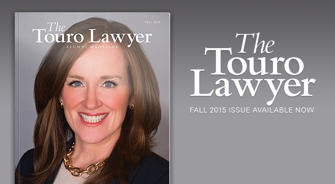 Check out the latest edition of the Touro Lawyer<br/>